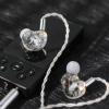 imageLinsoul Kiwi Ears Orchestra Lite Performance Custom 8BA inEar Monitor IEM with Detachable 4core 7N OxygenFree Copper OFC Cable Handcrafts Faceplate for Audiophile Studio Musician BlueClear