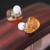 imageLinsoul Kiwi Ears Orchestra Lite Performance Custom 8BA inEar Monitor IEM with Detachable 4core 7N OxygenFree Copper OFC Cable Handcrafts Faceplate for Audiophile Studio Musician BlueOrange