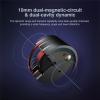 imageLinsoul SIMGOT EA500 10mm Dynamic Driver in Ear Monitor Dual Cavity IEM with Replaceable Tuning Nozzle Detachable 2 Pin OFC Silver Plated Cable for Audiophile