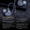 imageLinsoul SIMGOT EW200 10mm SCP Diaphragm Dynamic Driver inEar Earphones with All Metal Body Detachable 078mm 2pin SilverPlated OFC Cable for Audiophiles Musicians EW200 with MicEW200 With Mic