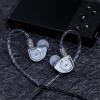 imageLinsoul SIMGOT EW200 10mm SCP Diaphragm Dynamic Driver inEar Earphones with All Metal Body Detachable 078mm 2pin SilverPlated OFC Cable for Audiophiles Musicians EW200 with MicEW200 With Mic