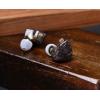 imageLinsoul TANGZU Waner SG HiFi 10mm Dynamic Driver PET Diaphragm inEar Earphone with Ergonomic Shape Detachable Recessed 2Pin OFC Braided Cable for Audiophile Musician DJ StageWhite Without MicBlack