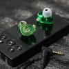 imageLinsoul TANGZU Waner SG HiFi 10mm Dynamic Driver PET Diaphragm inEar Earphone with Ergonomic Shape Detachable Recessed 2Pin OFC Braided Cable for Audiophile Musician DJ StageWhite Without MicGreen