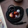 imageLinsoul TANGZU x HBB XuanNv in Ear Monitor 2 Dynamic Driver HiFi IEM Earphones Wired Gaming Earbuds with 3D Printed Resin Shell Detachable 2Pin Single Crystal OFC Cable for Musician Audiophile