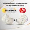 imageLinsoul THIEAUDIO Hype 4 2DD4BA in Ear Monitor HiFi IEM Earphones with Tonal Balance Latest Sonion Driver Detachable SilverPlated OCC Cable for Audiophile Musician Professionals WhiteWhite