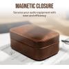 imageLinsoul TIN HiFi Portable PU Leather Storage Case for Tin Audio T2 T3 T2 PRO Earphones Brown