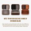 imageLinsoul TIN HiFi Portable PU Leather Storage Case for Tin Audio T2 T3 T2 PRO Earphones Brown