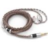 imageC8 8Core Silver Copper Foil Braided Earphone Replacement Upgrade Cable Tinsel Silver Copper Wire for BL03 KZ ZS10 PRO AS10 ZS10 ZS6 ZST ZSR TRN V8035mm Plug 2 pin 078mm Connector