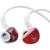 imageLinsoul 7HZ SONUS 1DD1BA Dual Driver in Ear Monitor HiFi in Ear Earphone IEM with Detachable Highend SilverPlated OCC Cable Aluminum Back Cavity for Audiophile Gaming Earbuds Red 35mmRed