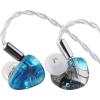 imageLinsoul Kiwi Ears Orchestra Lite Performance Custom 8BA inEar Monitor IEM with Detachable 4core 7N OxygenFree Copper OFC Cable Handcrafts Faceplate for Audiophile Studio Musician BlueBlue
