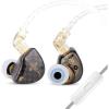 imageLinsoul TANGZU Waner SG HiFi 10mm Dynamic Driver PET Diaphragm inEar Earphone with Ergonomic Shape Detachable Recessed 2Pin OFC Braided Cable for Audiophile Musician DJ StageWhite Without MicBlack