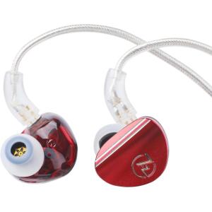 imageLinsoul 7HZ SONUS 1DD1BA Dual Driver in Ear Monitor HiFi in Ear Earphone IEM with Detachable Highend SilverPlated OCC Cable Aluminum Back Cavity for Audiophile Gaming Earbuds Red 35mmRed