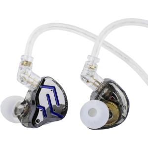 imageLinsoul KZ ZSN PRO 2 inEar Monitor 1BA1DD Hybrid Driver HiFi Earphones IEM Wired Earbud Detachable SilverPlated Recessed 2Pin Cable for AudiophileWithout Mic BlackBlack