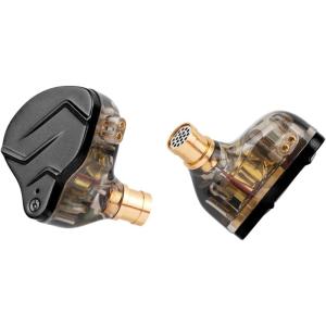 imageLinsoul KZ ZSN PRO X Dual Driver 1BA1DD Hybrid Metal Earphones HiFi inEar Monitor with Detachable Recessed 2Pin CableZinc Alloy Panel Without Mic GreyGrey