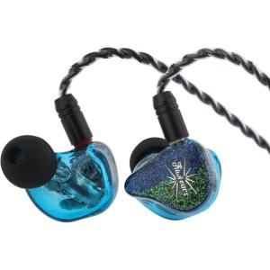 imageLinsoul Kiwi Ears Forteza in Ear Monitor 1BA  2DD HiFi Wired Earbuds Gaming Earbuds Hybrid Driver IEM Earphones Headphones with Detachable IEM Cable for Musician Gamer PurpleBlue