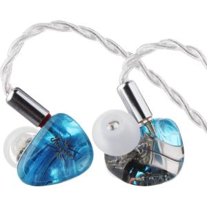 imageLinsoul Kiwi Ears Orchestra Lite Performance Custom 8BA inEar Monitor IEM with Detachable 4core 7N OxygenFree Copper OFC Cable Handcrafts Faceplate for Audiophile Studio Musician BlueBlue