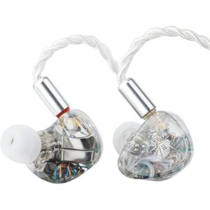 imageLinsoul Kiwi Ears Orchestra Lite Performance Custom 8BA inEar Monitor IEM with Detachable 4core 7N OxygenFree Copper OFC Cable Handcrafts Faceplate for Audiophile Studio Musician BlueClear