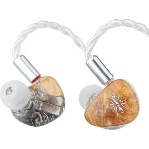 imageLinsoul Kiwi Ears Orchestra Lite Performance Custom 8BA inEar Monitor IEM with Detachable 4core 7N OxygenFree Copper OFC Cable Handcrafts Faceplate for Audiophile Studio Musician BlueOrange