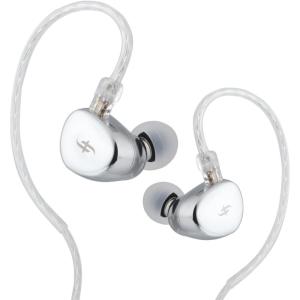 imageLinsoul SIMGOT EA500 10mm Dynamic Driver in Ear Monitor Dual Cavity IEM with Replaceable Tuning Nozzle Detachable 2 Pin OFC Silver Plated Cable for Audiophile