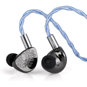 imageLinsoul TANGZU x HBB Wu Heyday HiFi Upgraded 145mm Planar Driver IEM with 5Axis CNC Aluminum Shell Detachable 3in1 SilverPlated Cable