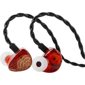 imageLinsoul TANGZU x HBB XuanNv in Ear Monitor 2 Dynamic Driver HiFi IEM Earphones Wired Gaming Earbuds with 3D Printed Resin Shell Detachable 2Pin Single Crystal OFC Cable for Musician Audiophile
