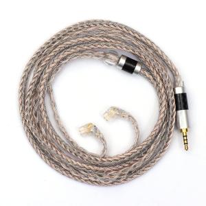 imageLinsoul Tripowin Jelly Upgraded 16 Core 21 Wires Per Core SilverPlated OCCAlloy Copper GrapheneOCC Mixed Braided Cable for Audiophile Musician35mm 2pin 078mmRecessed 2pin