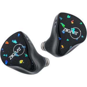 imageLinsoul ZiiGaat Doscinco in Ear Monitor 2DD3BA Hybrid Driver Earphone IEM Wired Earbuds Audiophile Tuning with IEM Cable for Musician Gaming 35mm Black