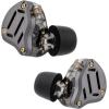 imageLinsoul KZ ZS10 PRO 2 1DD4BA in Ear Monitor IEMBlack Without Mic  Tripowin Zonie 16 Core Silver Plated IEM CableRecessed 2pin 35mm Grey