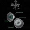 imageLinsoul TANGZU Tang Sancai Narrow Bore MedicalGrade Silicone Eartips for IEMs Replacement Silicone IEM Tips for KZ ZS10 Pro 2 SuperMix 4Hype4Orchestra Lite Earphones SML3PairsM3Pais