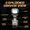 imageLinsoul TANGZU Waner SG Studio Edition in Ear Monitor Wired HiFi Earbuds 10mm Dynamic Driver Earphone Headphone with Detachable 2Pin OFC Braided Cable for Audiophile Musician DJ Stage BlackWhite