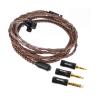 imageLinsoul Tripowin Amber 32AWG OFC Oxygen Free Cable HiFi IEM Cable with Interchangeable 25mm35mm44mm Plug PVC Sleeve Replacement Cable for Audiophile2pin 078mmRecessed 2pin