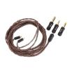 imageLinsoul Tripowin Amber 32AWG OFC Oxygen Free Cable HiFi IEM Cable with Interchangeable 25mm35mm44mm Plug PVC Sleeve Replacement Cable for Audiophile2pin 078mmMMCX