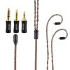imageLinsoul Tripowin Amber 32AWG OFC Oxygen Free Cable HiFi IEM Cable with Interchangeable 25mm35mm44mm Plug PVC Sleeve Replacement Cable for Audiophile2pin 078mmMMCX