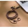 imageLinsoul Tripowin Amber 32AWG OFC Oxygen Free Cable HiFi IEM Cable with Interchangeable 25mm35mm44mm Plug PVC Sleeve Replacement Cable for Audiophile2pin 078mm2pin 078mm
