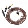 imageLinsoul Tripowin Amber 32AWG OFC Oxygen Free Cable HiFi IEM Cable with Interchangeable 25mm35mm44mm Plug PVC Sleeve Replacement Cable for Audiophile2pin 078mmMMCX