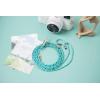 imageLinsoul Tripowin Aurora IEM Cable 4 Core OCC and SilverPlated OCC Earphone Cable HiFi Replacement Cable for Wired Earbuds Aquamarine 2Pin 44mm2Pin  35mm