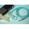 imageLinsoul Tripowin Aurora IEM Cable 4 Core OCC and SilverPlated OCC Earphone Cable HiFi Replacement Cable for Wired Earbuds Aquamarine 2Pin 44mm2Pin  44mm