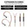 imageLinsoul Tripowin C02 IEM Cable 16 Core SilverPlated Alloy Copper Earphone Cable with PVC Jacket 046 Low Impedance HiFi Replacement Cable for Wired Earbuds 2Pin 35mm2Pin  44mm