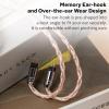 imageLinsoul Tripowin C02 IEM Cable 16 Core SilverPlated Alloy Copper Earphone Cable with PVC Jacket 046 Low Impedance HiFi Replacement Cable for Wired Earbuds 2Pin 35mm2Pin  44mm