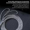 imageLinsoul Tripowin S02 IEM Cable 16 Core SilverPlated Alloy Copper and Graphene Earphone Cable HiFi Replacement Cable for Wired Earbuds 2Pin 44mm2Pin  35mm