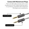 imageLinsoul Tripowin S02 IEM Cable 16 Core SilverPlated Alloy Copper and Graphene Earphone Cable HiFi Replacement Cable for Wired Earbuds 2Pin 44mm2Pin  44mm