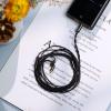 imageLinsoul Tripowin Zombur in Ear Monitor Cable 4N High Purity OFC Oxygen Free Cable HiFi Wired IEM Cable Cotton Yarn Outer Layer 35mm Audio Jack for Musician AudiophileWithout Mic MMCXMMCX
