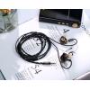 imageLinsoul Tripowin Zombur in Ear Monitor Cable 4N High Purity OFC Oxygen Free Cable HiFi Wired IEM Cable Cotton Yarn Outer Layer 35mm Audio Jack for Musician AudiophileWithout Mic MMCX2pin 078mm