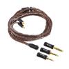 imageLinsoul Tripowin Amber 32AWG OFC Oxygen Free Cable HiFi IEM Cable with Interchangeable 25mm35mm44mm Plug PVC Sleeve Replacement Cable for Audiophile2pin 078mmMMCX
