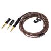imageLinsoul Tripowin Amber 32AWG OFC Oxygen Free Cable HiFi IEM Cable with Interchangeable 25mm35mm44mm Plug PVC Sleeve Replacement Cable for Audiophile2pin 078mmRecessed 2pin
