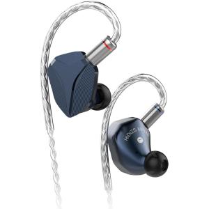 imageLinsoul Hidizs MP145 inEar Monitor 145mm Planar Magnetic Driver HiFi Earphone IEMs Wired Gaming Earbud with Detachable 2Pin OFC Cable for Audiophiles Musicians Blue 35 mmBlue