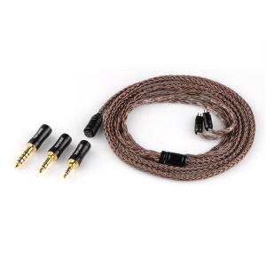imageLinsoul Tripowin Amber 32AWG OFC Oxygen Free Cable HiFi IEM Cable with Interchangeable 25mm35mm44mm Plug PVC Sleeve Replacement Cable for Audiophile2pin 078mm2pin 078mm