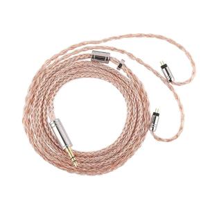 imageLinsoul Tripowin C02 IEM Cable 16 Core SilverPlated Alloy Copper Earphone Cable with PVC Jacket 046 Low Impedance HiFi Replacement Cable for Wired Earbuds 2Pin 35mm2Pin  44mm