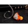 imageLinsoul 7Hz Salnotes Zero HiFi 10mm Dynamic Driver inEar Earphone IEM with Metal Composite Diaphragm Stainless Steel Faceplate Detachable 2Pin OFC Cable Black Without MicOrange