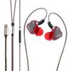 imageLinsoul 7Hz Salnotes Zero HiFi 10mm Dynamic Driver inEar Earphone IEM with Metal Composite Diaphragm Stainless Steel Faceplate Detachable 2Pin OFC Cable Black Without MicRed